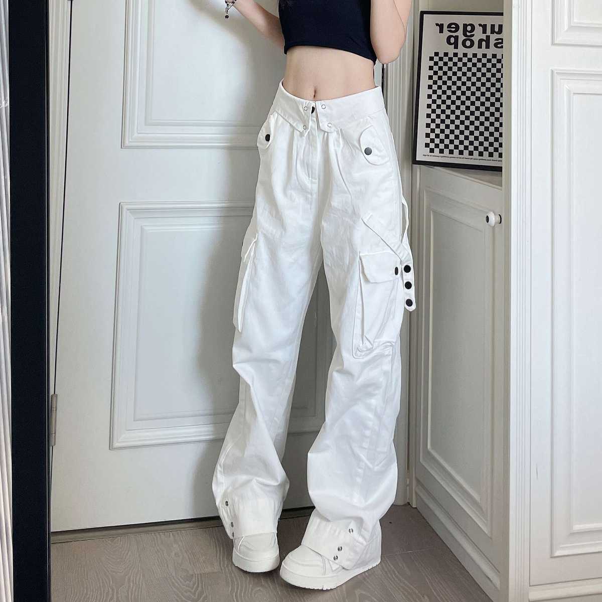 ゆったりカーゴパンツ ワイドシルエット